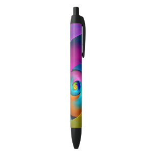 Modern Floral Abstract Art Pink Blue Pattern #17 Pen