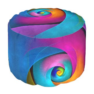 Modern Floral Abstract Art Pink Blue Pattern #17