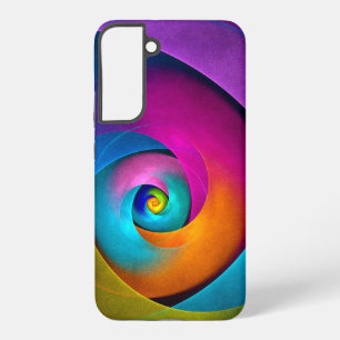 Modern Floral Abstract Art Pink Blue Pattern #17 Samsung Galaxy S22+ Case