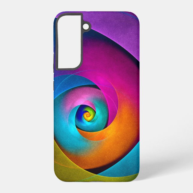 Modern Floral Abstract Art Pink Blue Pattern #17 Samsung Galaxy Case (Back)