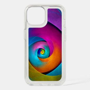 Modern Floral Abstract Art Pink Blue Pattern #17 iPhone 15 Case