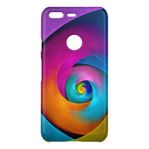 Modern Floral Abstract Art Pink Blue Pattern #17 Uncommon Google Pixel Case