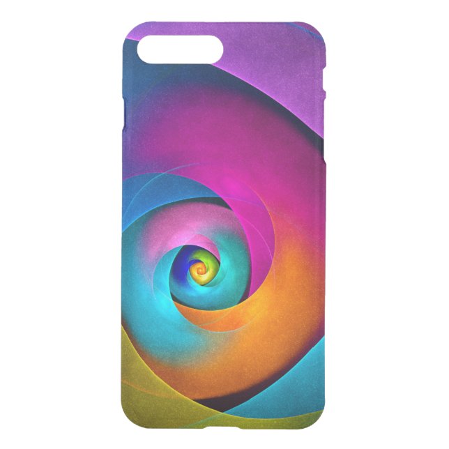 Modern Floral Abstract Art Pink Blue Pattern #17 Uncommon iPhone Case (Back)