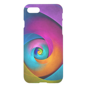 Modern Floral Abstract Art Pink Blue Pattern #17 iPhone SE/8/7 Case