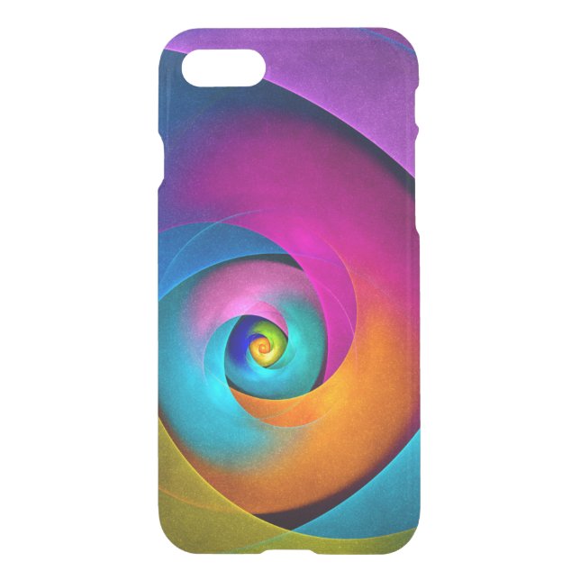 Modern Floral Abstract Art Pink Blue Pattern #17 Uncommon iPhone Case (Back)