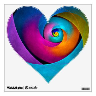 Modern Floral Abstract Art Pink Blue Pattern #17 Wall Decal