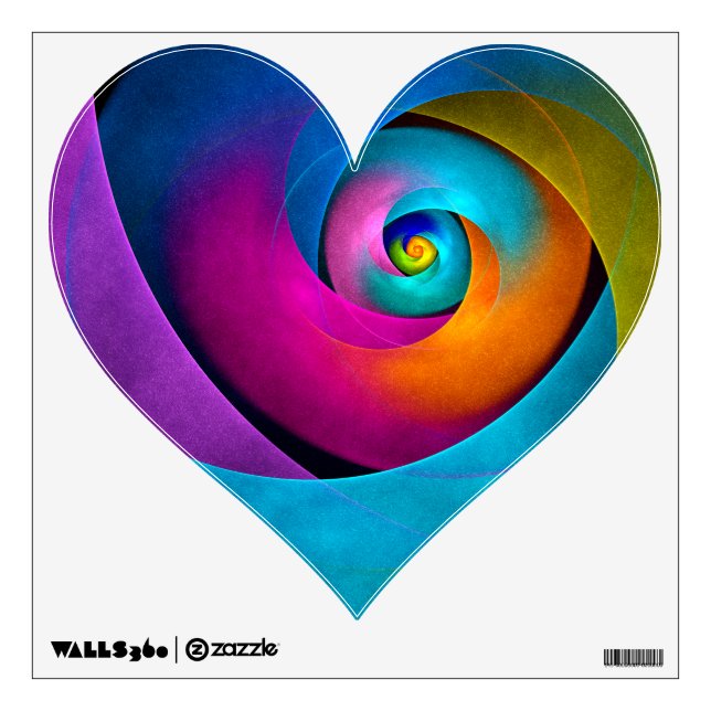 Modern Floral Abstract Art Pink Blue Pattern #17 Wall Decal (Front)