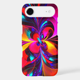 Modern Floral Abstract Art Red Blue Pattern #07 iPhone 17 Air Case