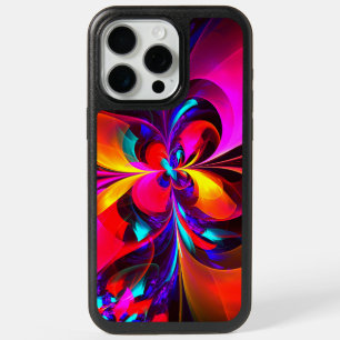 Modern Floral Abstract Art Red Blue Pattern #07 iPhone 15 Pro Max Case