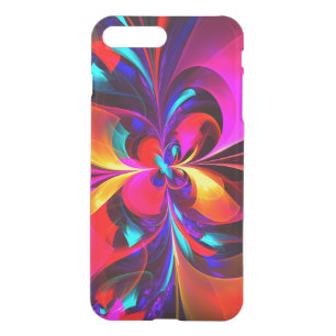 Modern Floral Abstract Art Red Blue Pattern #07 iPhone 8 Plus/7 Plus Case