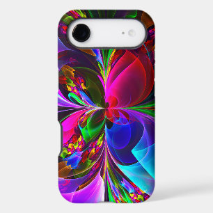 Modern Floral Abstract Art Red Blue Pattern #12 iPhone 17 Air Case