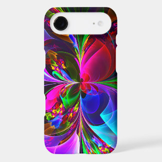 Modern Floral Abstract Art Red Blue Pattern #12 iPhone 17 Air Case