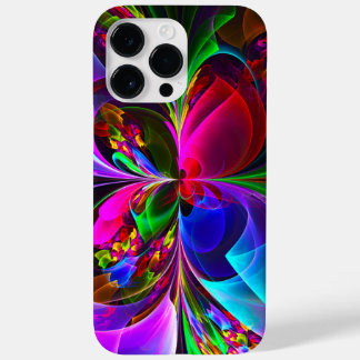 Modern Floral Abstract Art Red Blue Pattern #12 Case-Mate iPhone 14 Pro Max Case