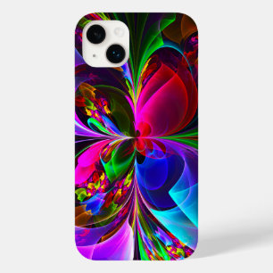 Modern Floral Abstract Art Red Blue Pattern #12 Case-Mate iPhone 14 Plus Case