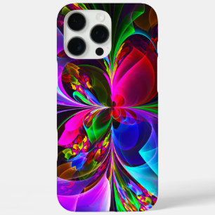 Modern Floral Abstract Art Red Blue Pattern #12 iPhone 16 Pro Max Case