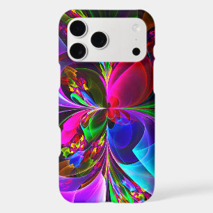 Modern Floral Abstract Art Red Blue Pattern #12 iPhone 17 Pro Max Case