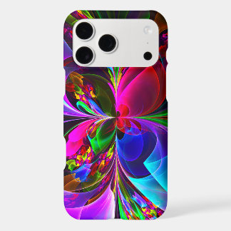 Modern Floral Abstract Art Red Blue Pattern #12 iPhone 17 Pro Max Case