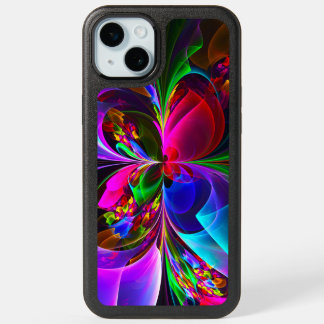Modern Floral Abstract Art Red Blue Pattern #12 iPhone 15 Plus Case