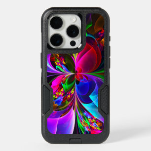 Modern Floral Abstract Art Red Blue Pattern #12 iPhone 15 Pro Case