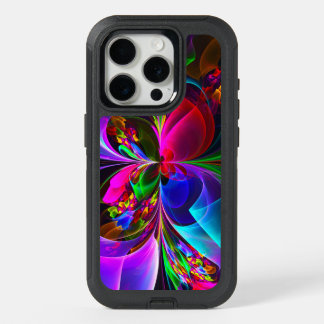 Modern Floral Abstract Art Red Blue Pattern #12 iPhone 15 Pro Case