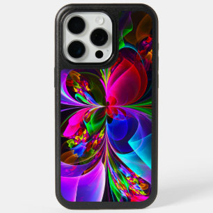 Modern Floral Abstract Art Red Blue Pattern #12 iPhone 15 Pro Max Case