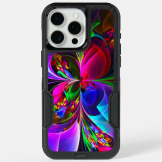 Modern Floral Abstract Art Red Blue Pattern #12 iPhone 15 Pro Max Case