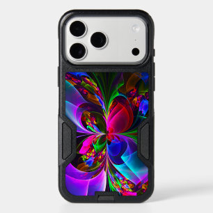 Modern Floral Abstract Art Red Blue Pattern #12 iPhone 17 Pro Max Case