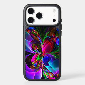 Modern Floral Abstract Art Red Blue Pattern #12 iPhone 17 Pro Max Case
