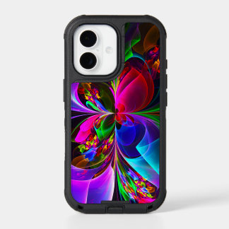Modern Floral Abstract Art Red Blue Pattern #12 iPhone 17 Case