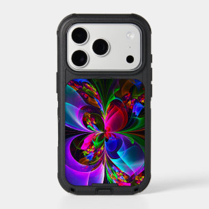 Modern Floral Abstract Art Red Blue Pattern #12 iPhone 17 Pro Case