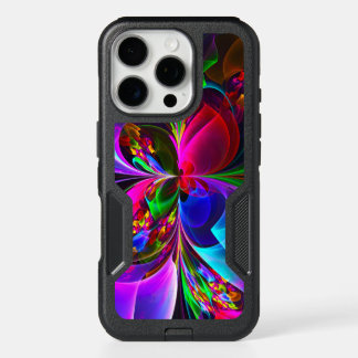 Modern Floral Abstract Art Red Blue Pattern #12 iPhone 16 Pro Case