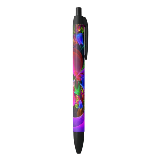 Modern Floral Abstract Art Red Blue Pattern #12 Pen (Bottom (Vertical))