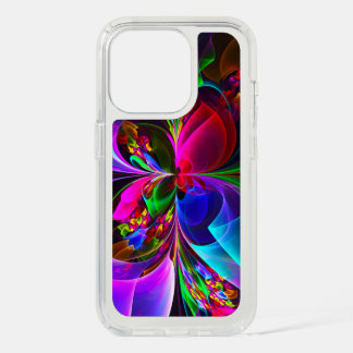 Modern Floral Abstract Art Red Blue Pattern #12 iPhone 15 Pro Case