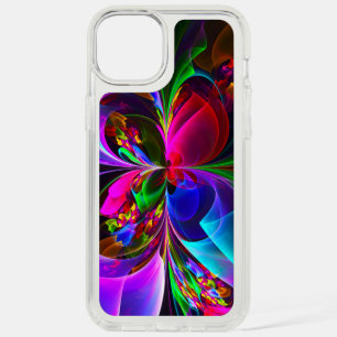 Modern Floral Abstract Art Red Blue Pattern #12 iPhone 15 Plus Case