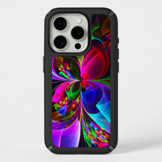 Modern Floral Abstract Art Red Blue Pattern #12 iPhone 15 Pro Case