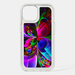 Modern Floral Abstract Art Red Blue Pattern #12 iPhone 15 Case