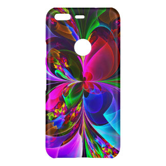 Modern Floral Abstract Art Red Blue Pattern #12 Uncommon Google Pixel Case