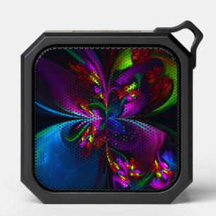 Modern Floral Abstract Art Red Blue Pattern #15 Bluetooth Speaker