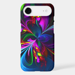 Modern Floral Abstract Art Red Blue Pattern #15 iPhone 17 Air Case