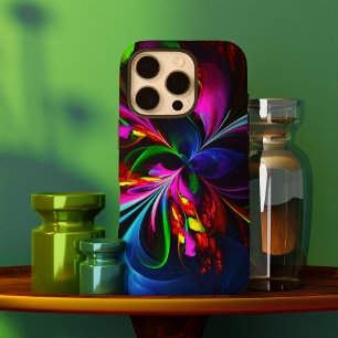 Modern Floral Abstract Art Red Blue Pattern #15 iPhone 16 Pro Case