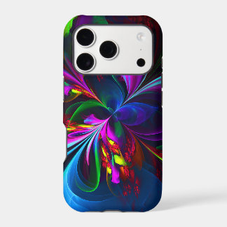 Modern Floral Abstract Art Red Blue Pattern #15 iPhone 17 Pro Case