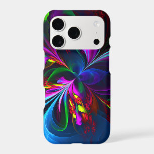 Modern Floral Abstract Art Red Blue Pattern #15 iPhone 17 Pro Case