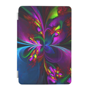Modern Floral Abstract Art Red Blue Pattern #15 iPad Mini Cover