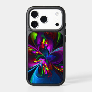 Modern Floral Abstract Art Red Blue Pattern #15 iPhone 17 Pro Case