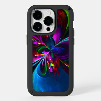 Modern Floral Abstract Art Red Blue Pattern #15 Speck iPhone 14 Pro Case