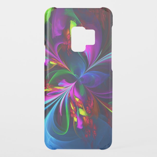 Modern Floral Abstract Art Red Blue Pattern #15 Uncommon Samsung Galaxy Case (Back)