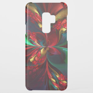 Modern Floral Abstract Art Red Green Pattern #11 Uncommon Samsung Galaxy S9 Plus Case