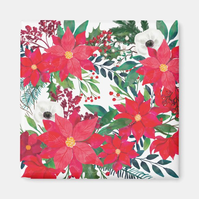 Modern Floral Art Magnet (Front)
