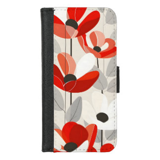Modern Floral Art Print iPhone 8/7 Wallet Case