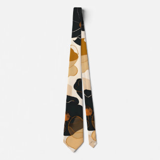 Modern Floral Art Print Neck Tie